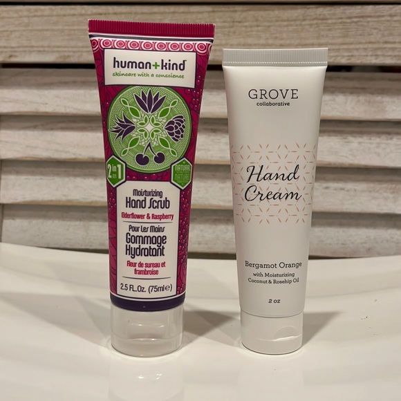 human+kind Bath & Body Humankind Hand Scrub Grove Hand Cream Bundle